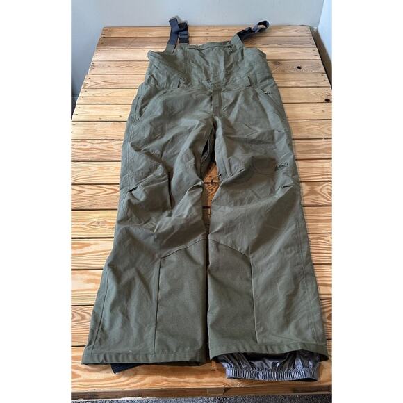 REI Bib Snow Ski Snowboard Pants Size Large Men’s Green - Picture 1 of 9